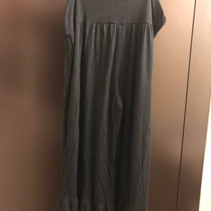 Ruffle bottom wide leg knit pants 3X